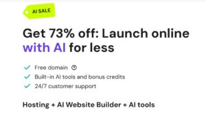 hostinger website hosting with AI