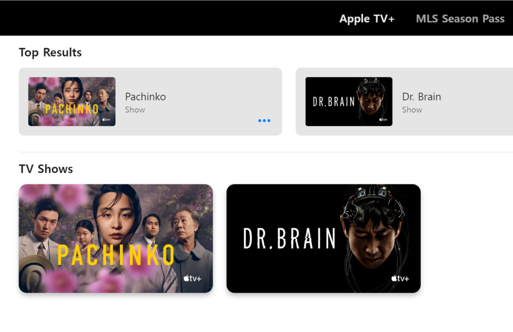 Apple TV korean dramas and korean movies 
