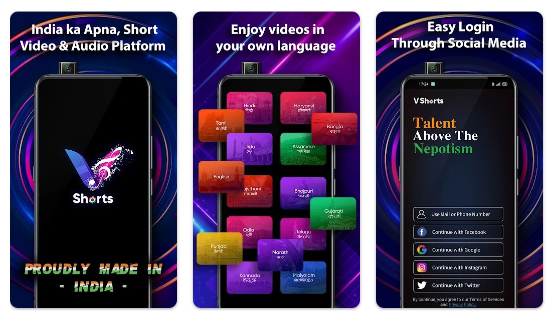 Vshort videos for short series